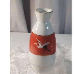 Japanese  Tokkuri a Traditional Porcelain Sake Serving Bottle~Vintage~